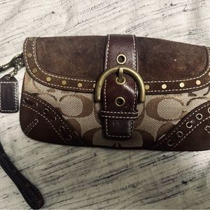 Coach Signature Wristlet